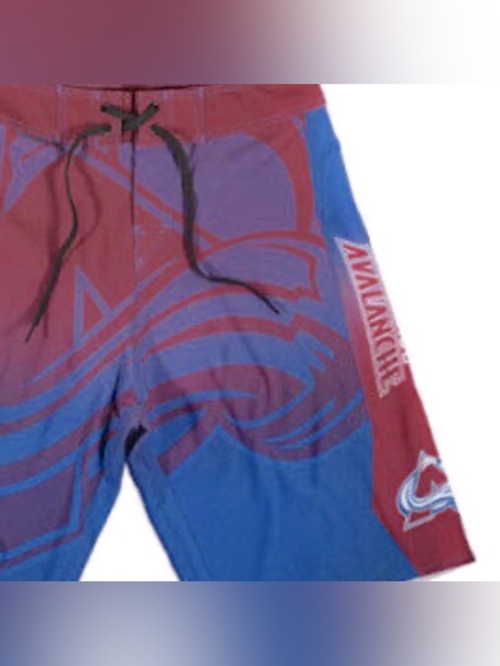 NWT [KLEW] Colorado Avalanche NHL Board Shorts Swim Trunks Men’s Sz Small (30) - Picture 3 of 10